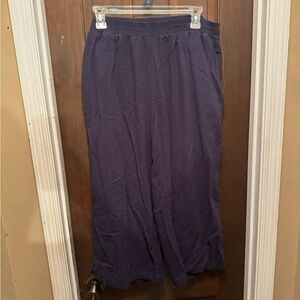 Women’s Size 20W Blue Jessica London Wide Leg Capri Pants